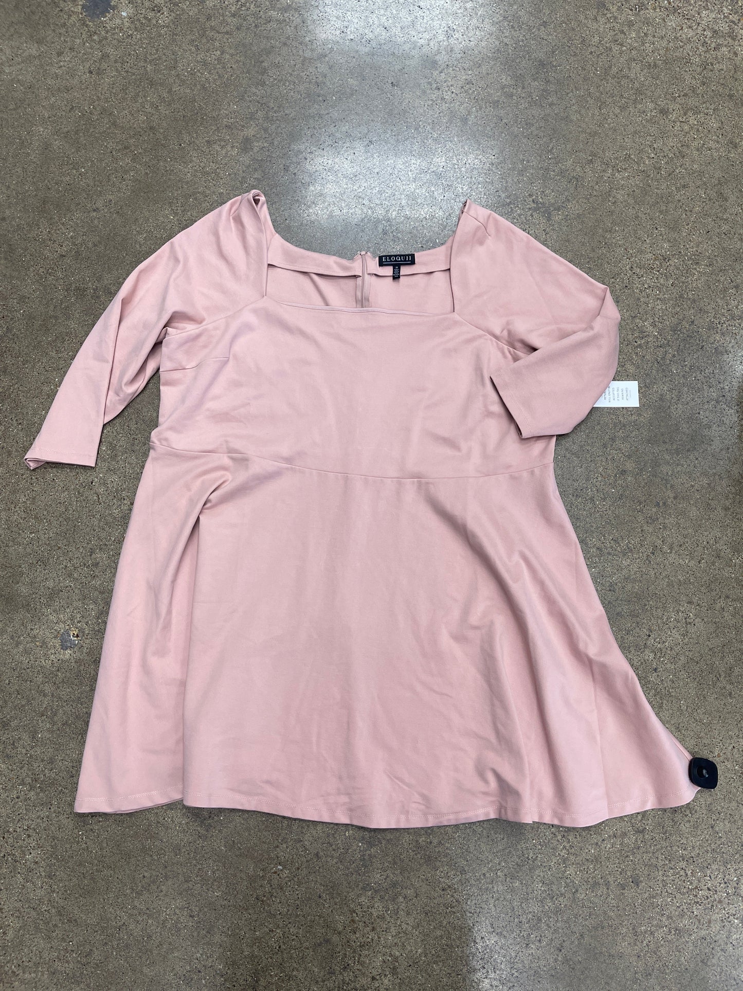 Dress Casual Short By Eloquii In Pink, Size:26