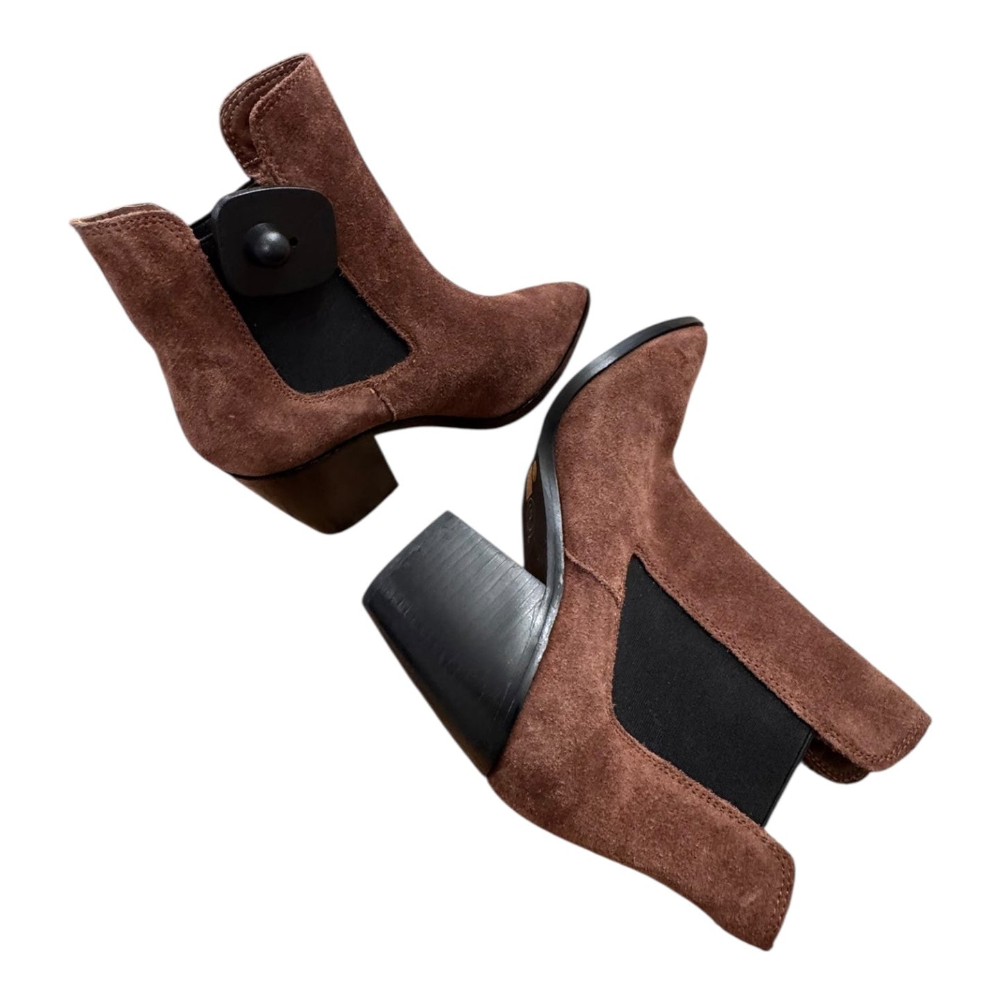 Boots Ankle Heels By Chinese Laundry In Brown, Size:8