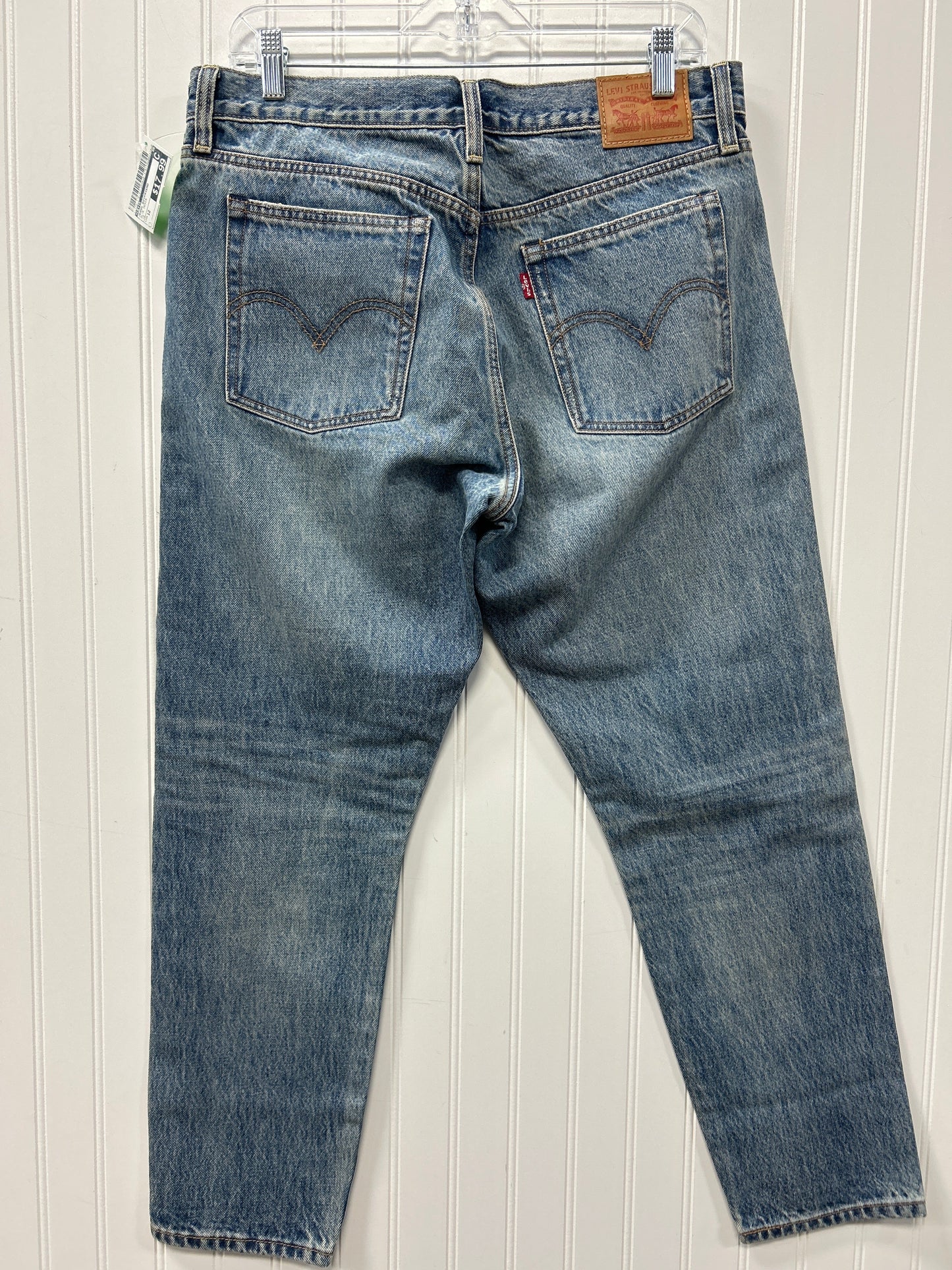 Jeans Boyfriend By Levis In Blue Denim, Size:12
