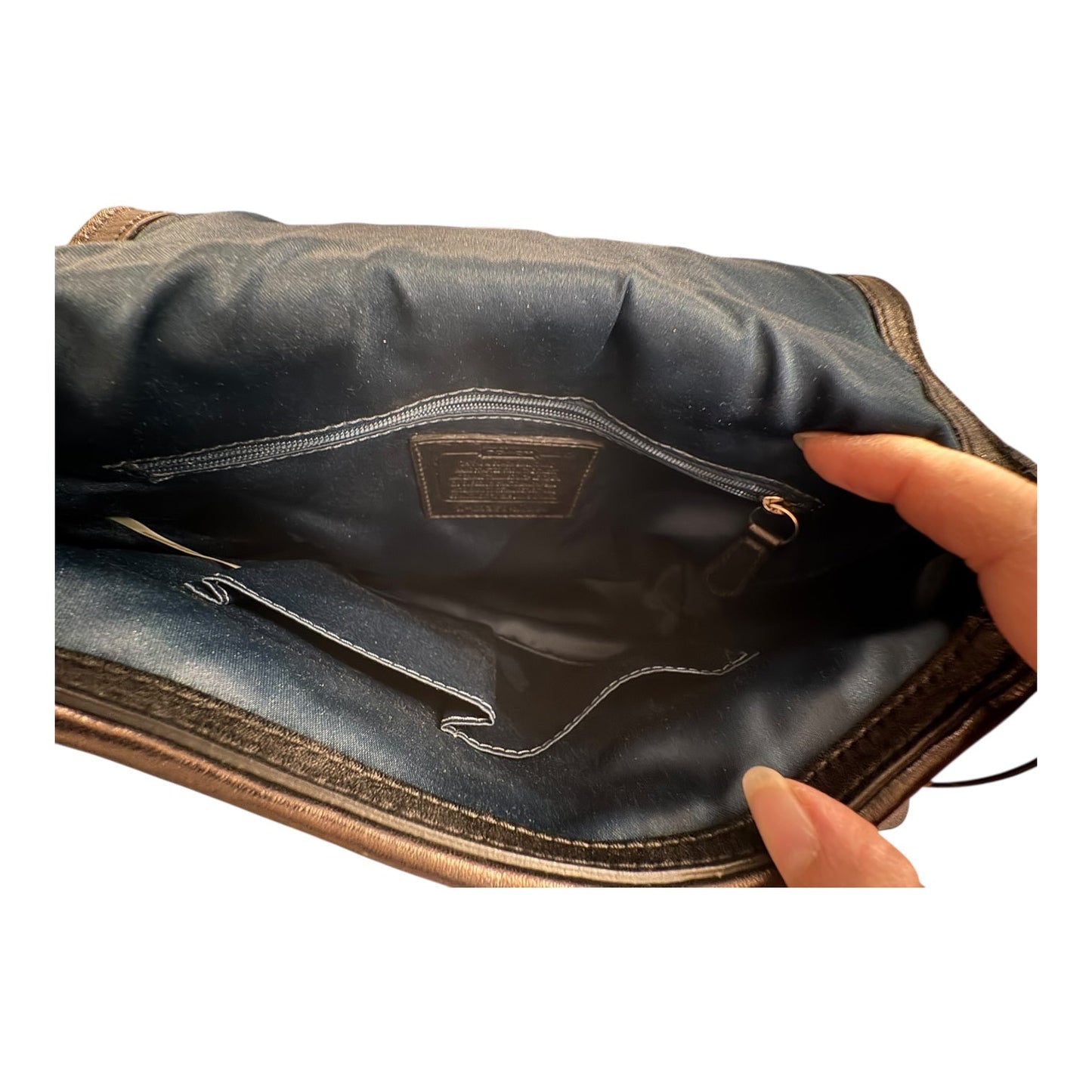 Handbag Designer By Coach In Black, Size:Medium