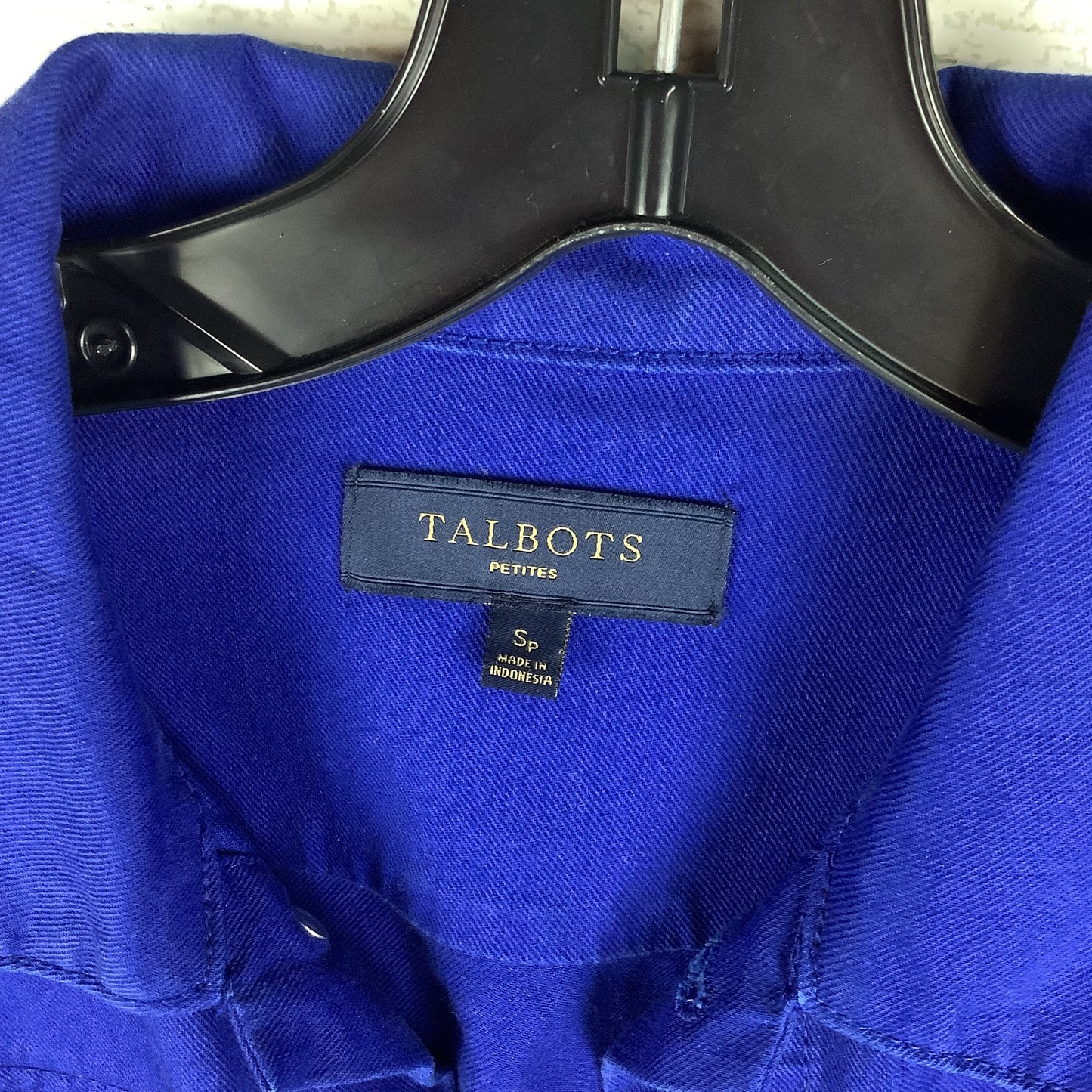 Jacket Denim By Talbots In Blue Denim, Size: S PETITE