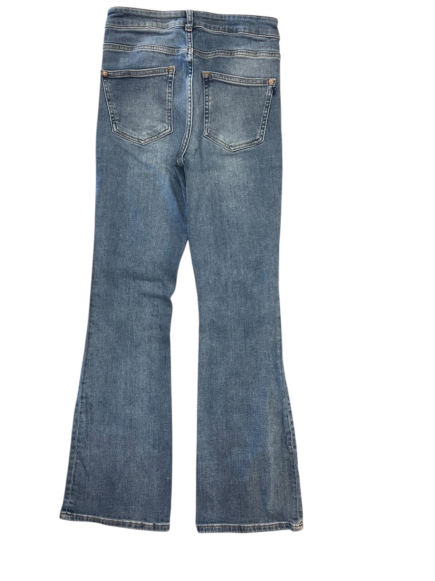 Jeans Boot Cut By Pilcro In Blue Denim, Size:4