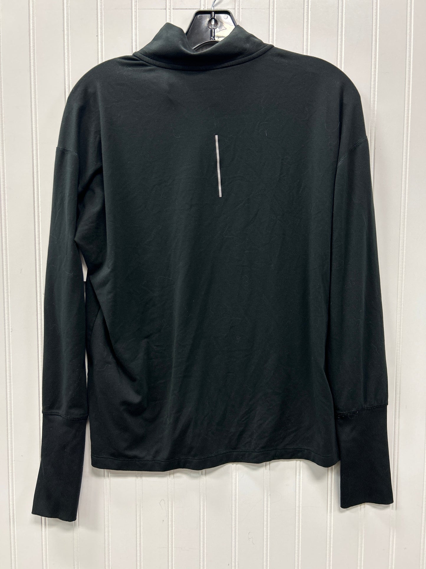 Athletic Top Ls Collar By Nike Apparel In Black, Size:M