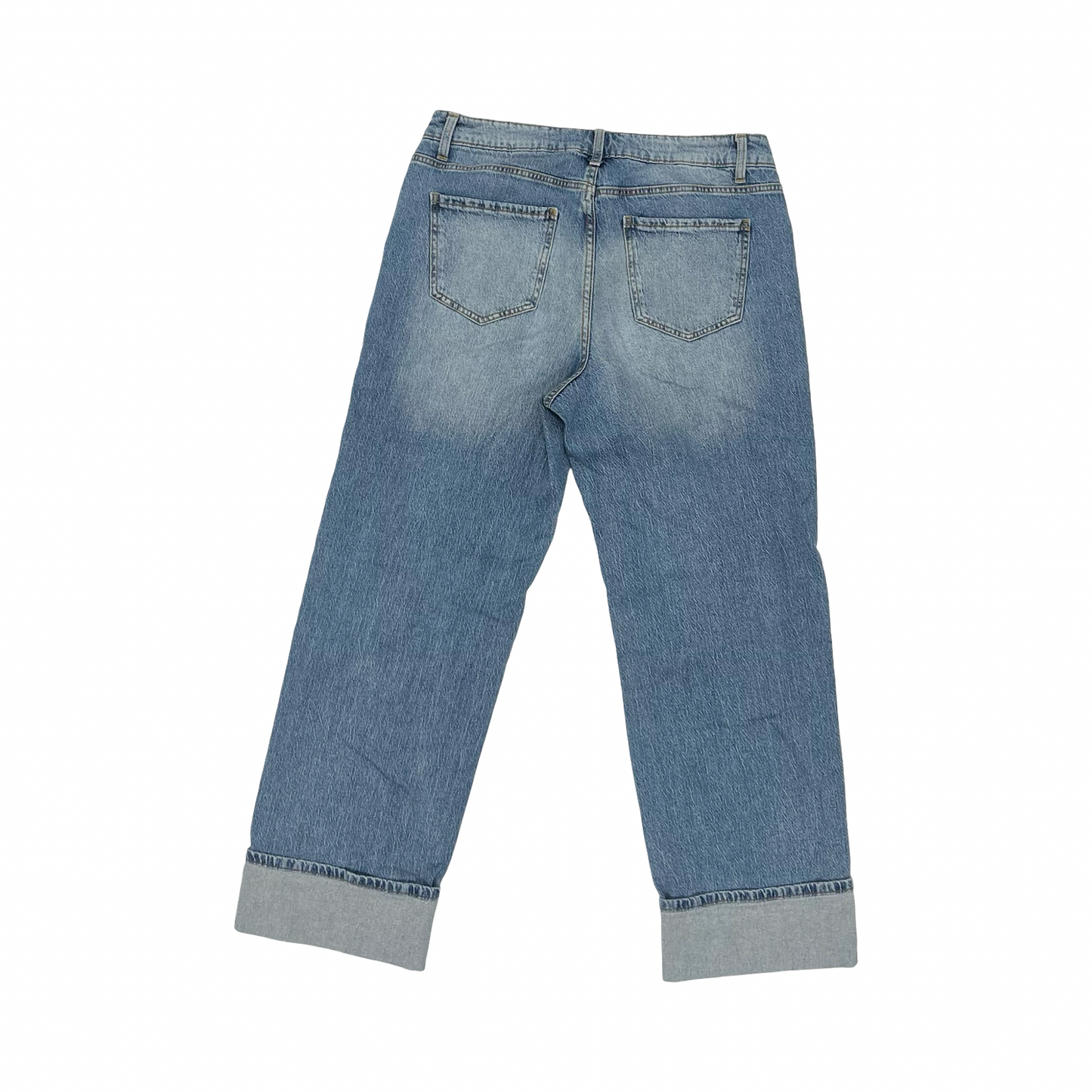 Jeans Wide Leg By Time And Tru In Blue Denim, Size:12