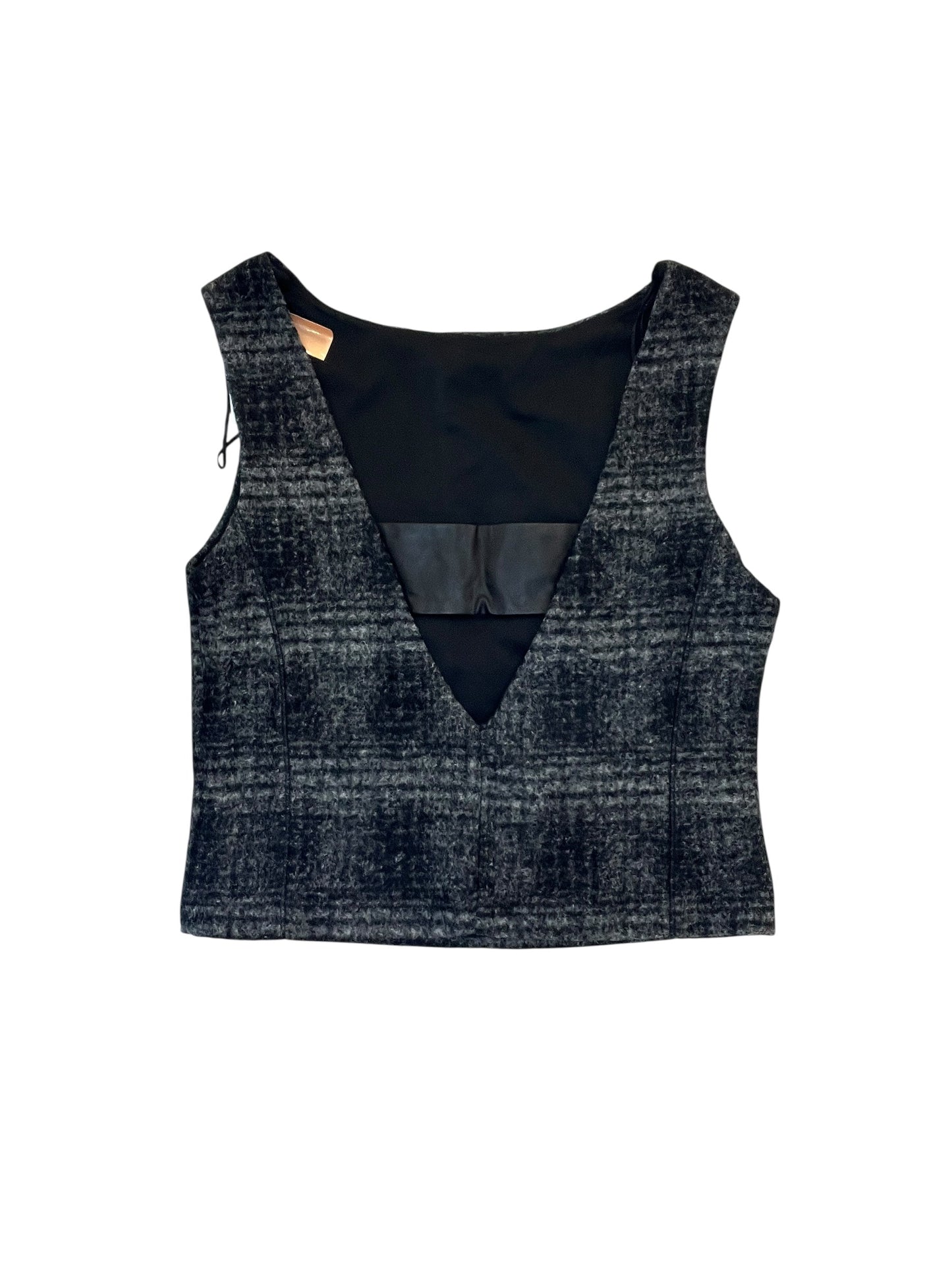 Top Sleeveless By Banana Republic In Grey, Size:M