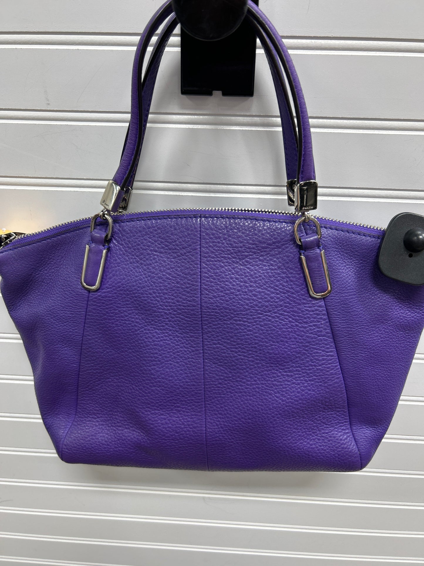 Handbag Designer By Coach In Purple, Size:Medium