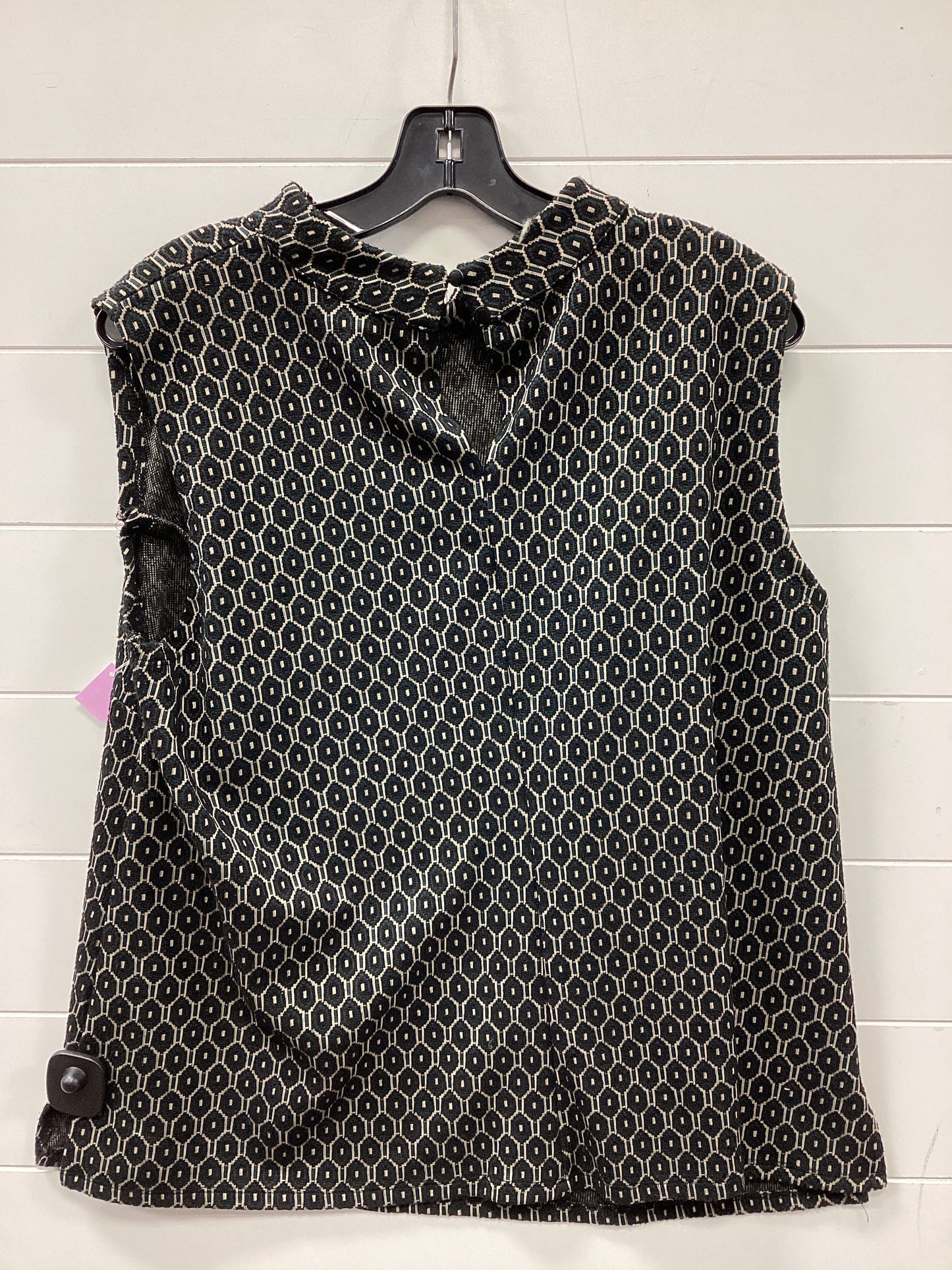 Top Sleeveless By Vince Camuto In Black & Tan, Size:2X