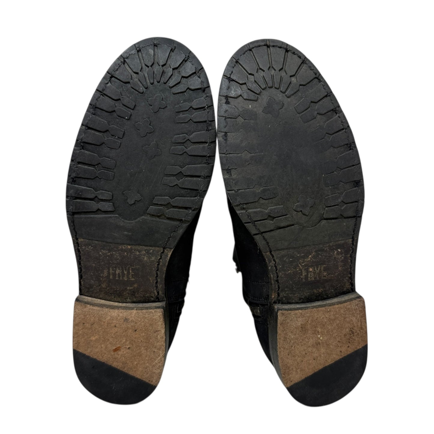 Natalie Double Zip Boots Designer By Frye In Black, Size: 7.5