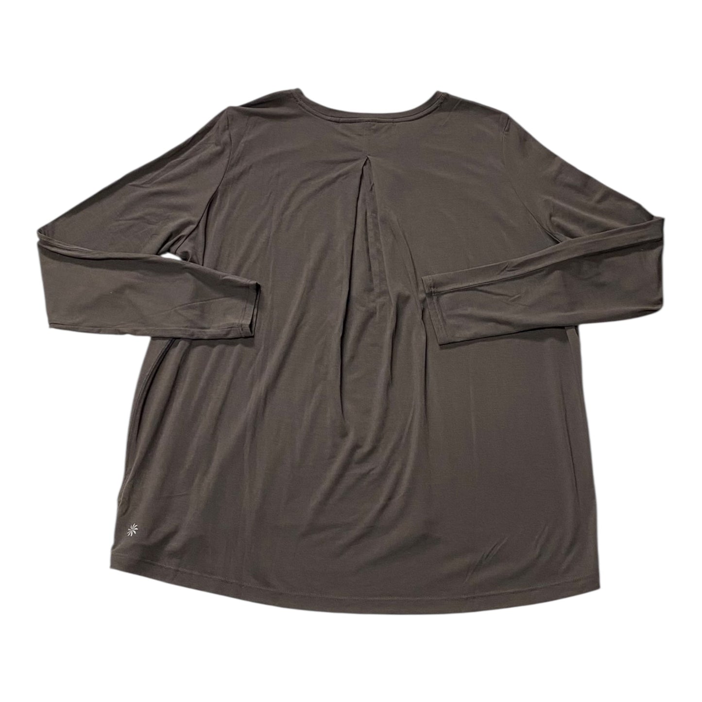 Athletic Top Ls Crewneck By Athleta In Brown, Size:S