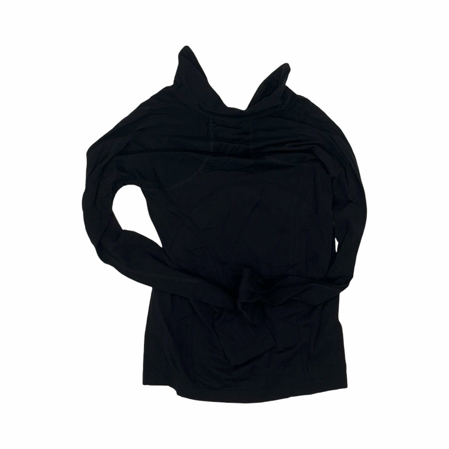 Athletic Top Ls Collar By Athleta In Black, Size:Xs