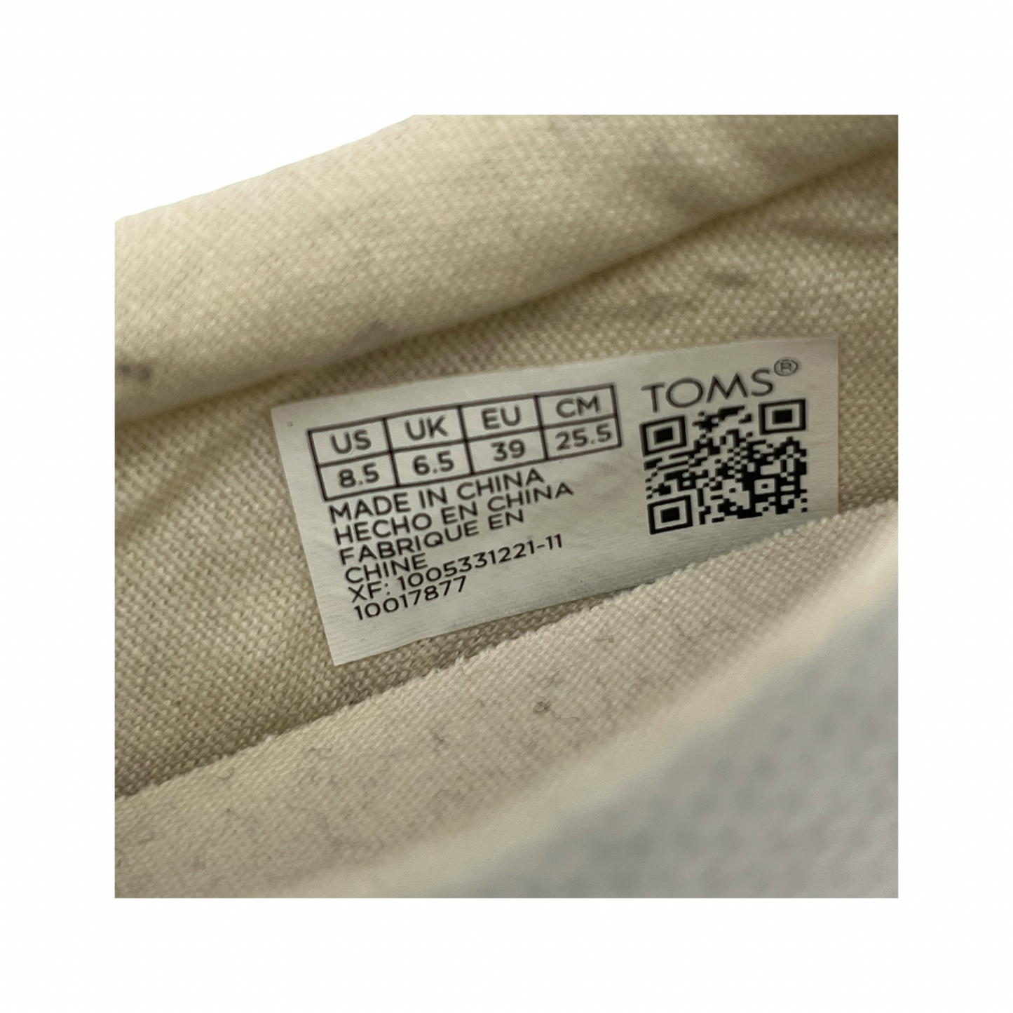 Shoes Sneakers By Toms In Grey, Size:8.5