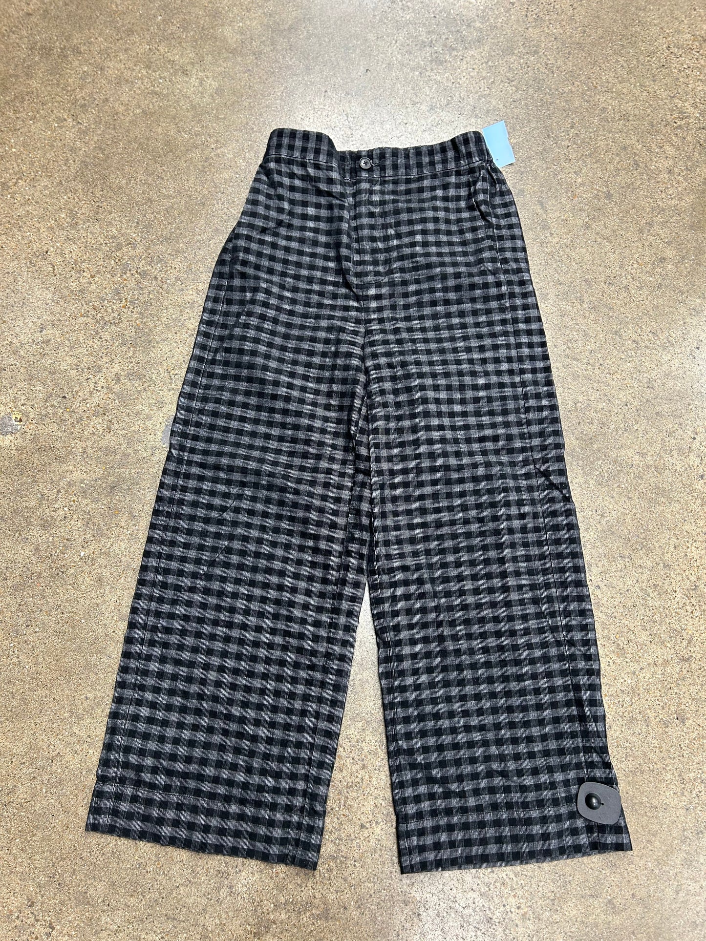 Pants Wide Leg By Madewell In Black & Grey, Size:Xs