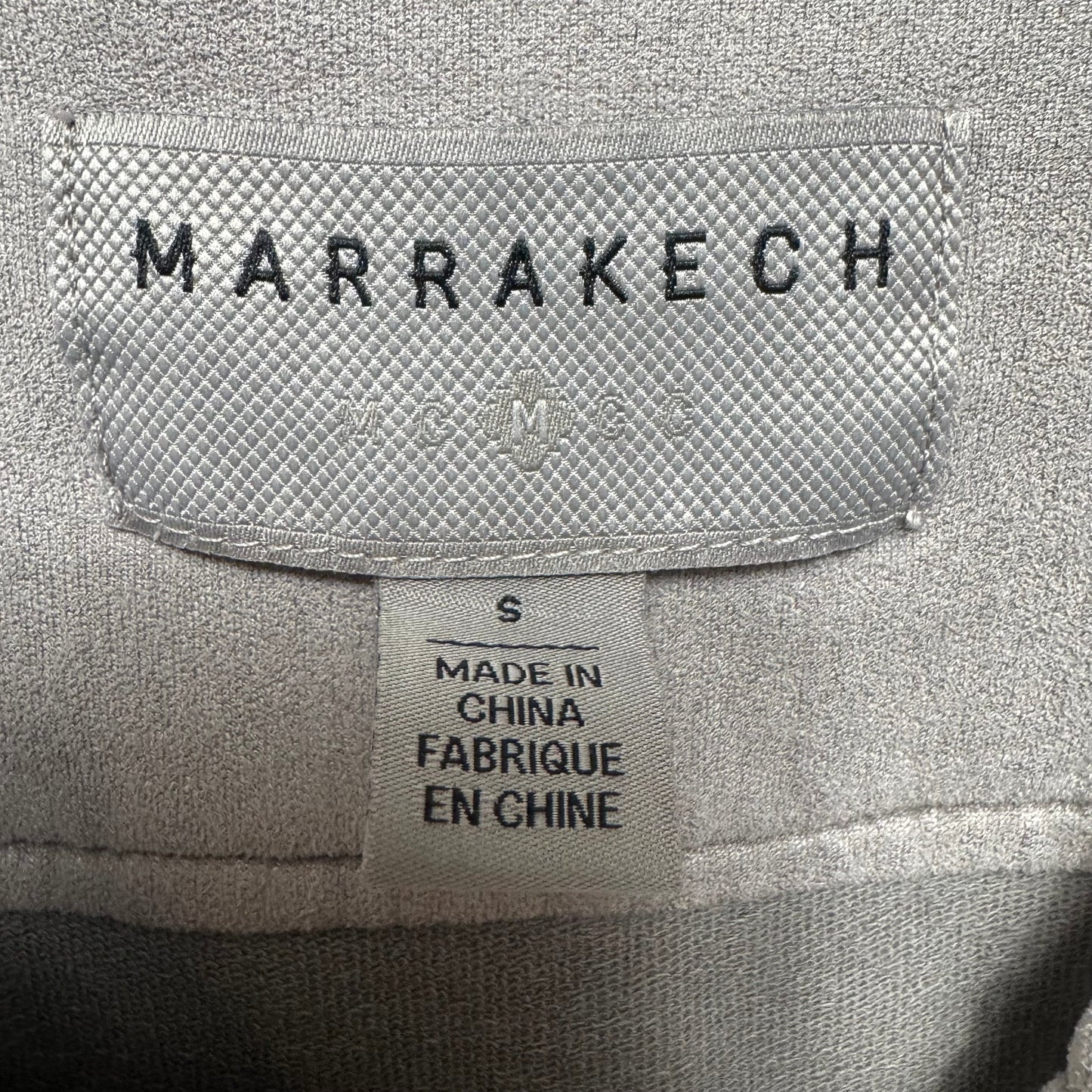 Jacket Moto By Marrakech In Grey, Size: S