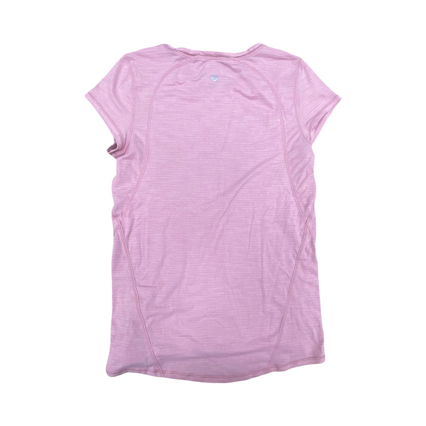 Athletic Top Ss By Lululemon In Pink, Size:S