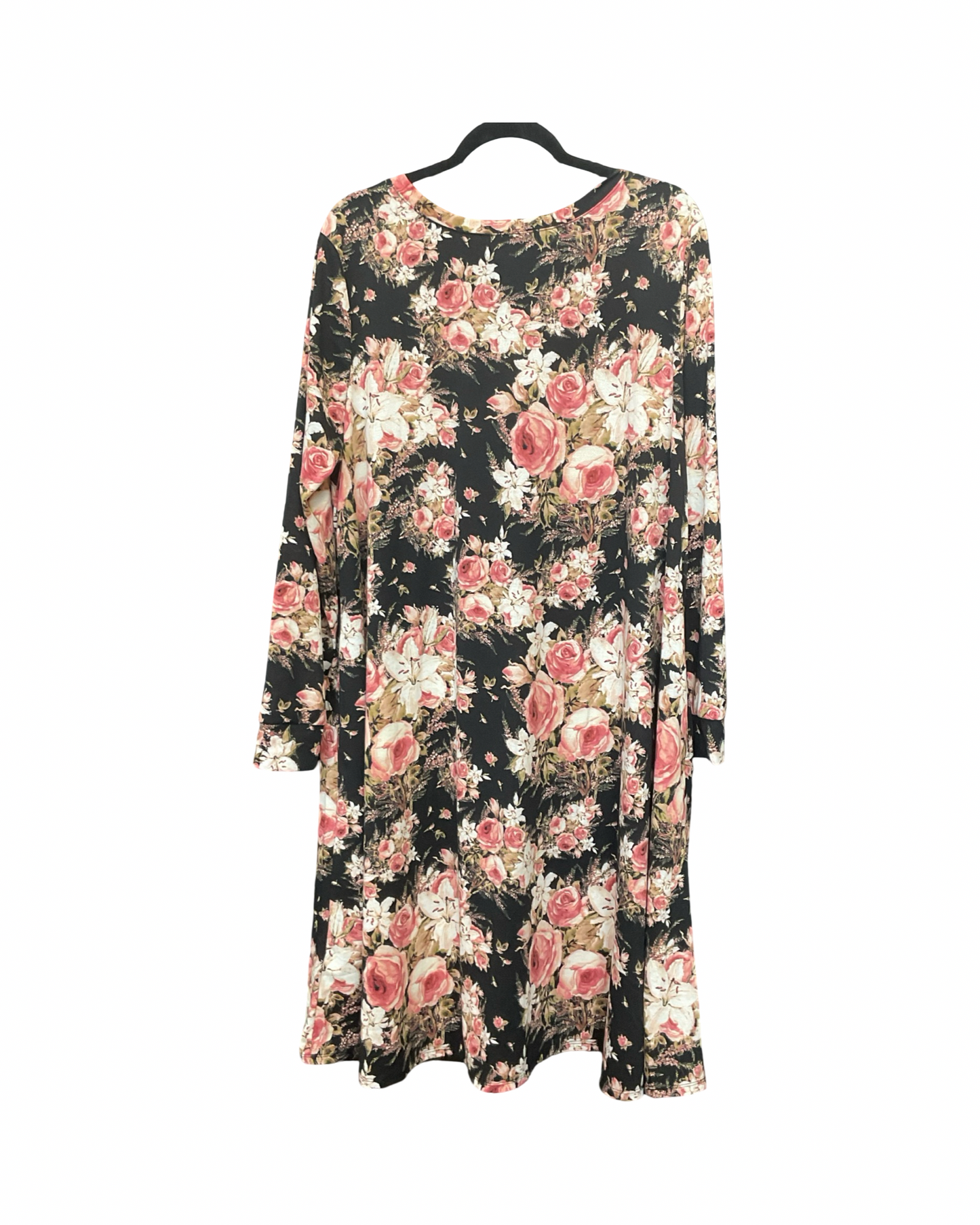 Dress Casual Midi By Lularoe In Floral Print, Size:2X