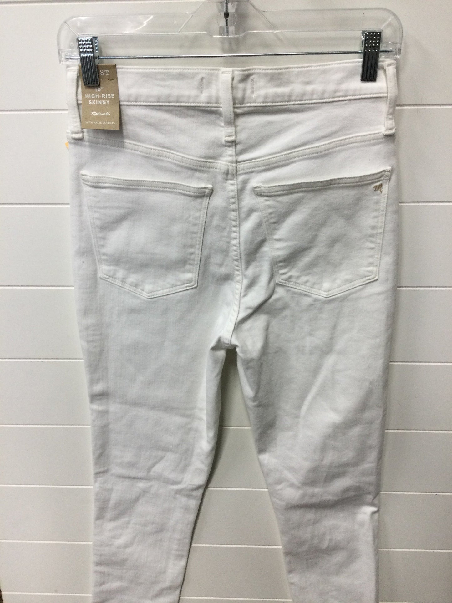 Jeans Skinny By Madewell In White, Size:6