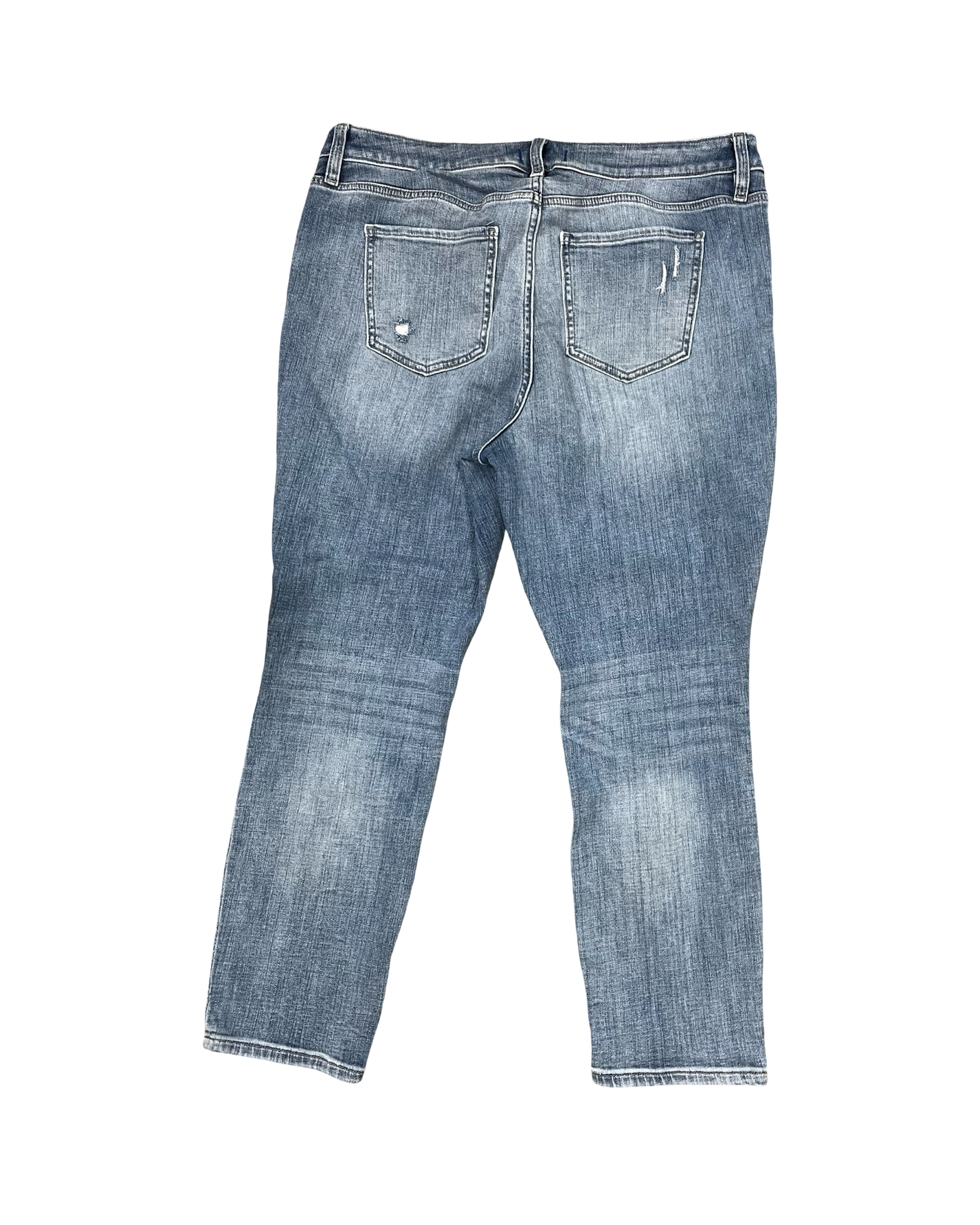 Jeans Straight By Studio Blue In Blue Denim, Size:16