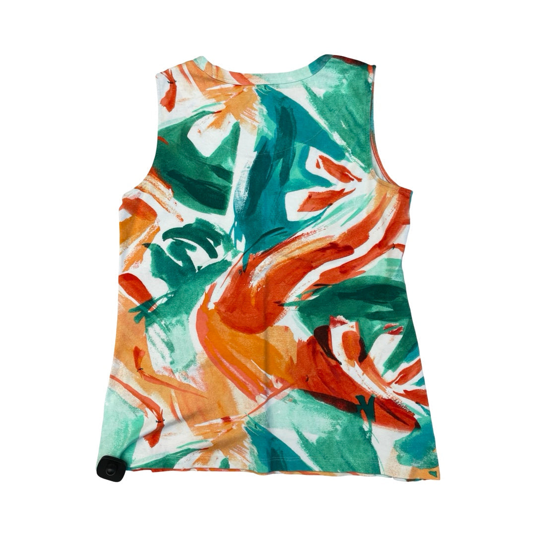 Top Sleeveless By Chicos In Multi, Size:M