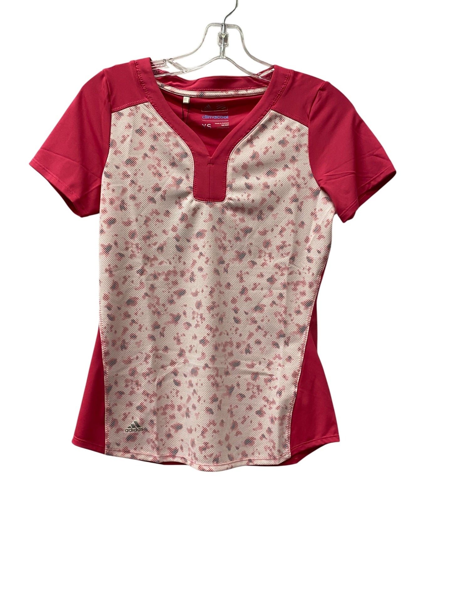 Athletic Top Ss By Adidas In Pink, Size:Xs