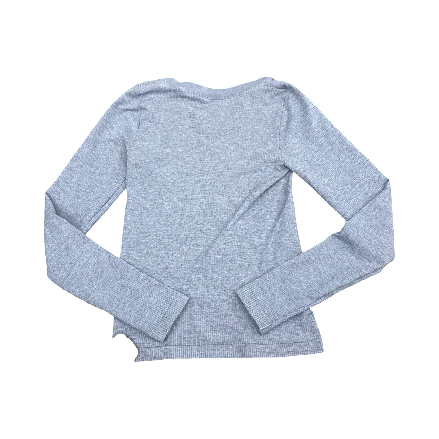 Athletic Top Ls Crewneck By Lululemon In Grey, Size:S