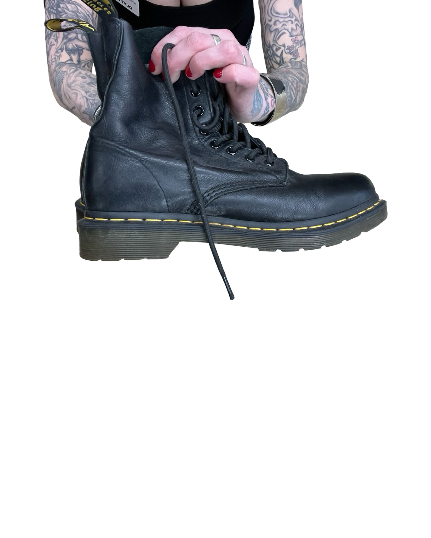 Boots Combat By Dr Martens In Black, Size:8