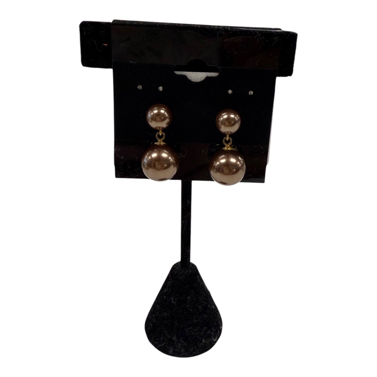 Earrings Dangle/Drop In Brown