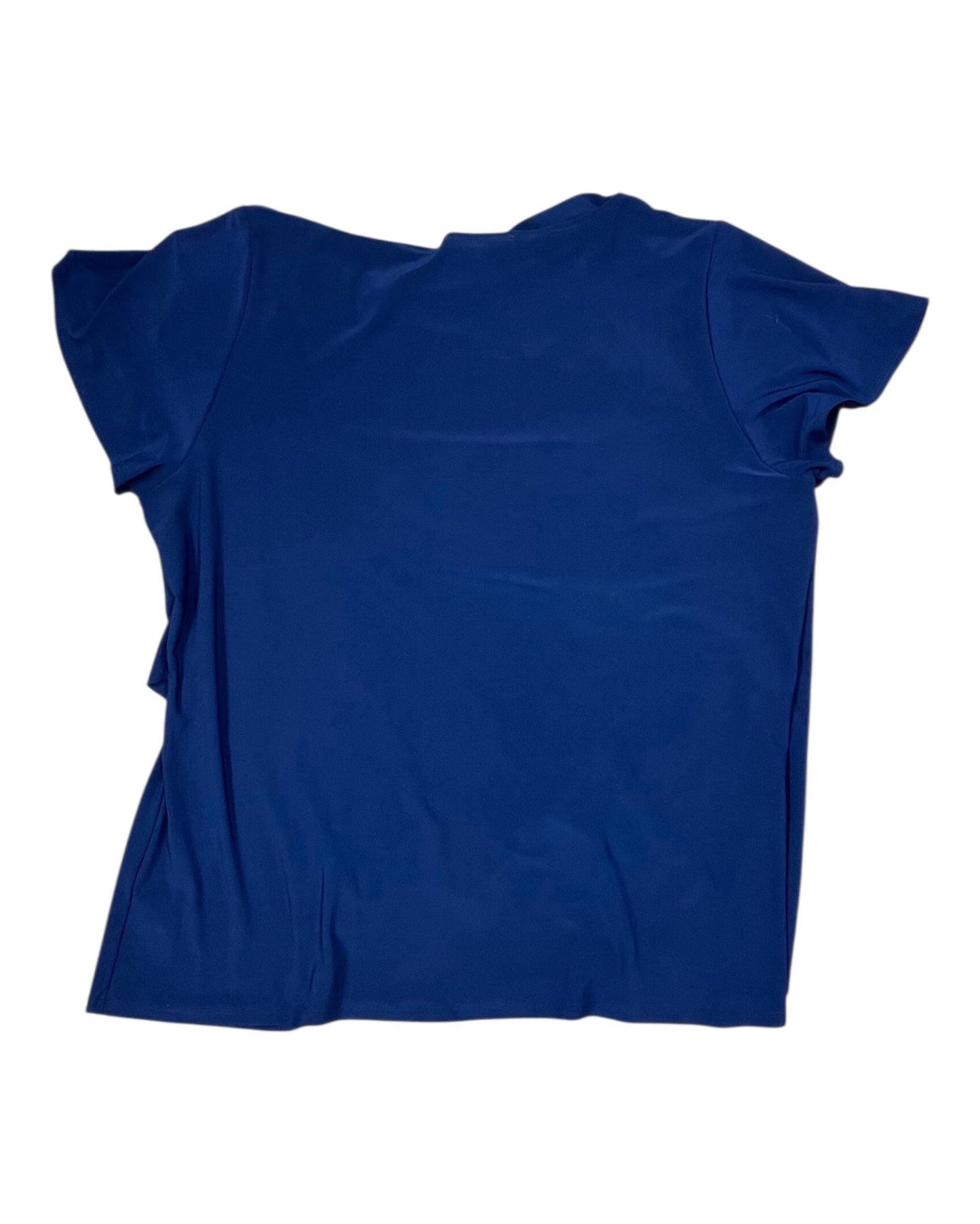 Top Ss By Roz And Ali In Navy, Size:1X