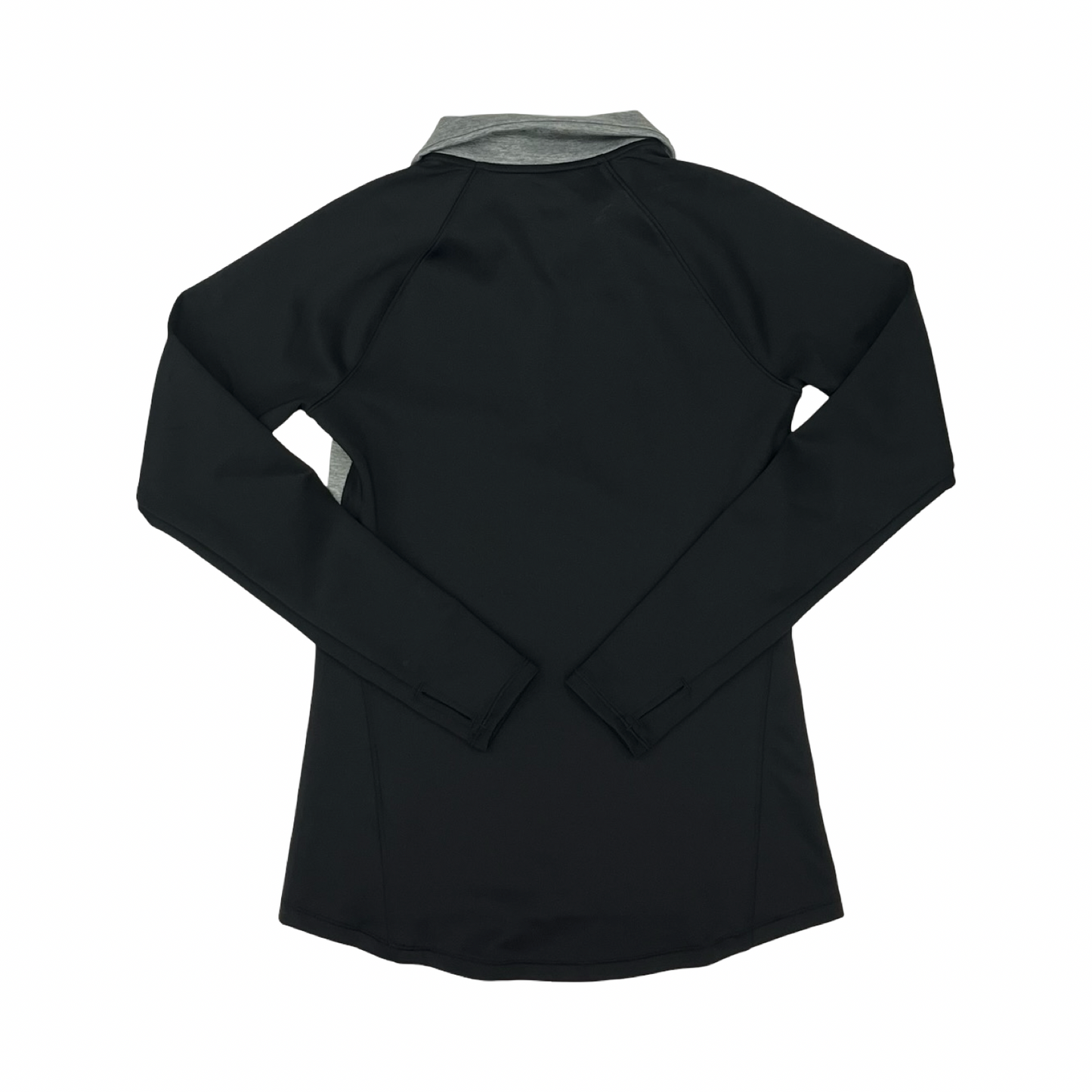Athletic Top Ls Collar By Under Armour In Black & Grey, Size:S