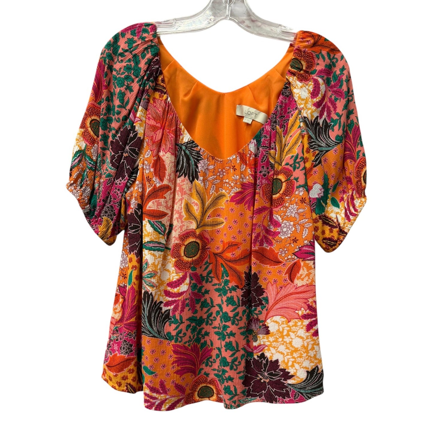 Top Ss By Loft In Orange, Size:S