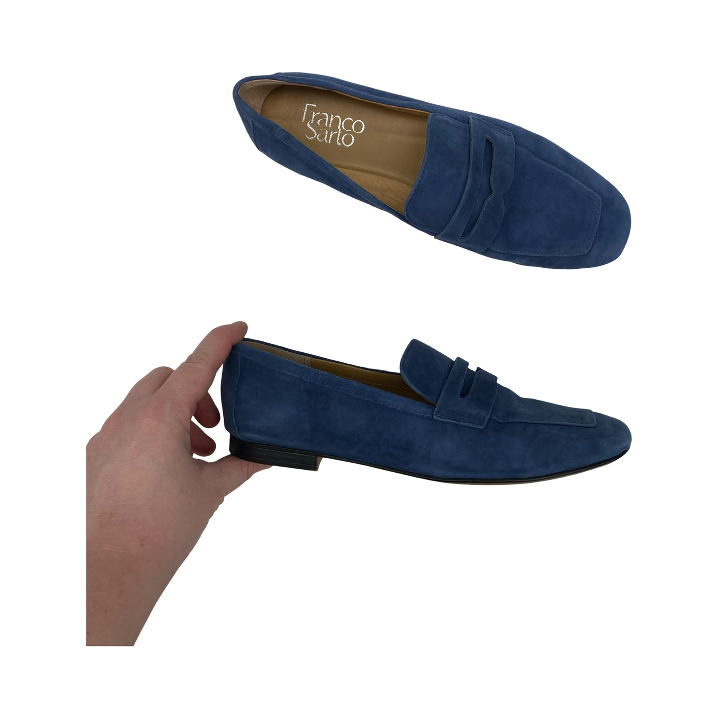 Shoes Flats By Franco Sarto In Blue, Size:6.5