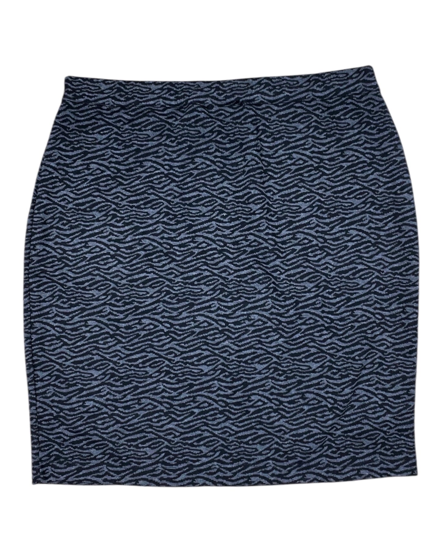 Skirt Midi By Avenue In Black & Grey, Size:Xl