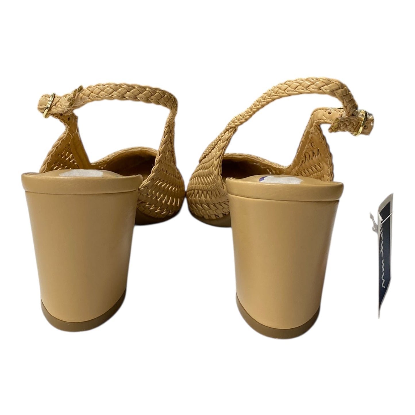 Shoes Heels Block By Nine West In Tan, Size:8.5