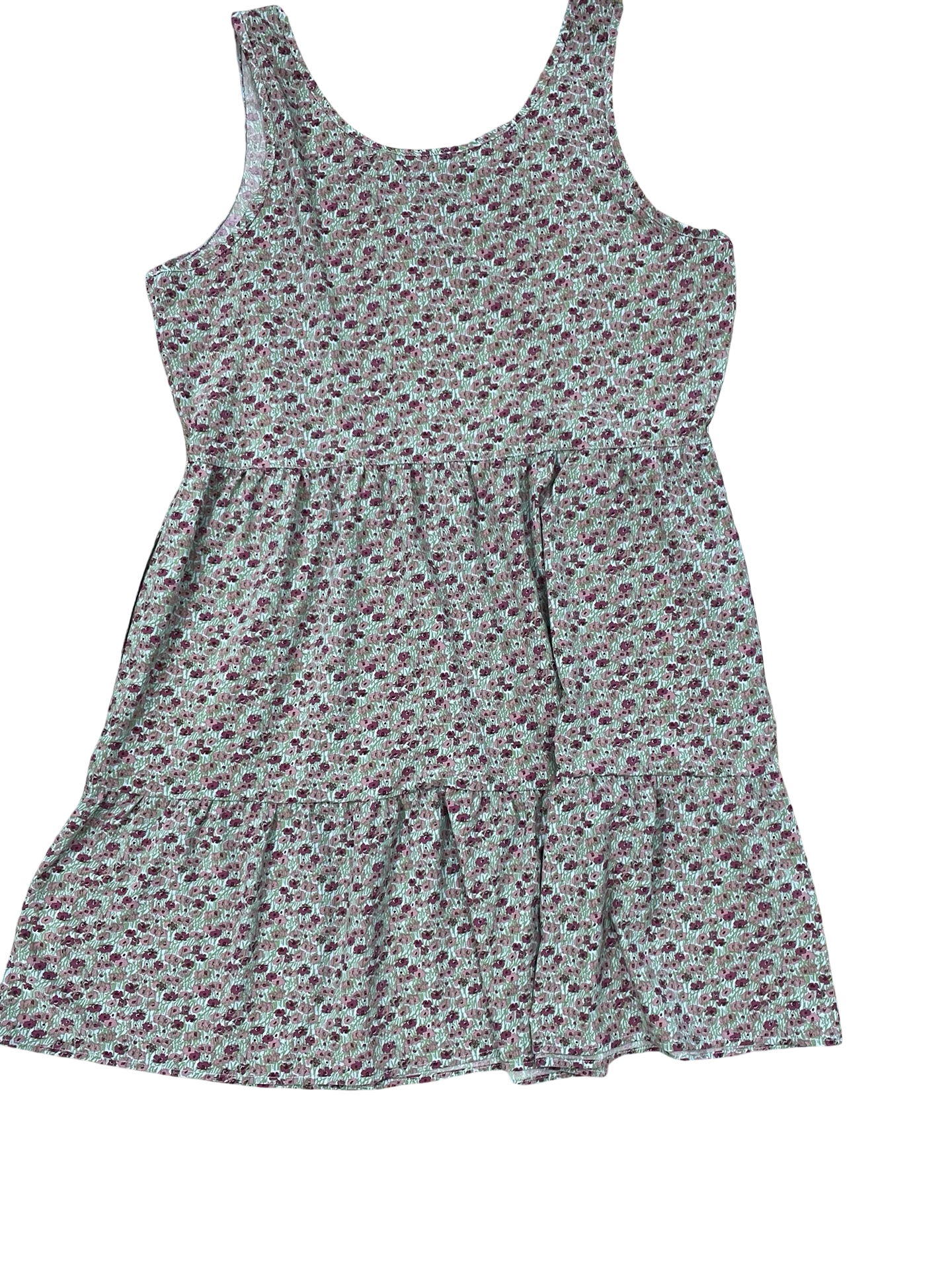 Dress Casual Midi By Toad & Co In Green & Pink, Size:L