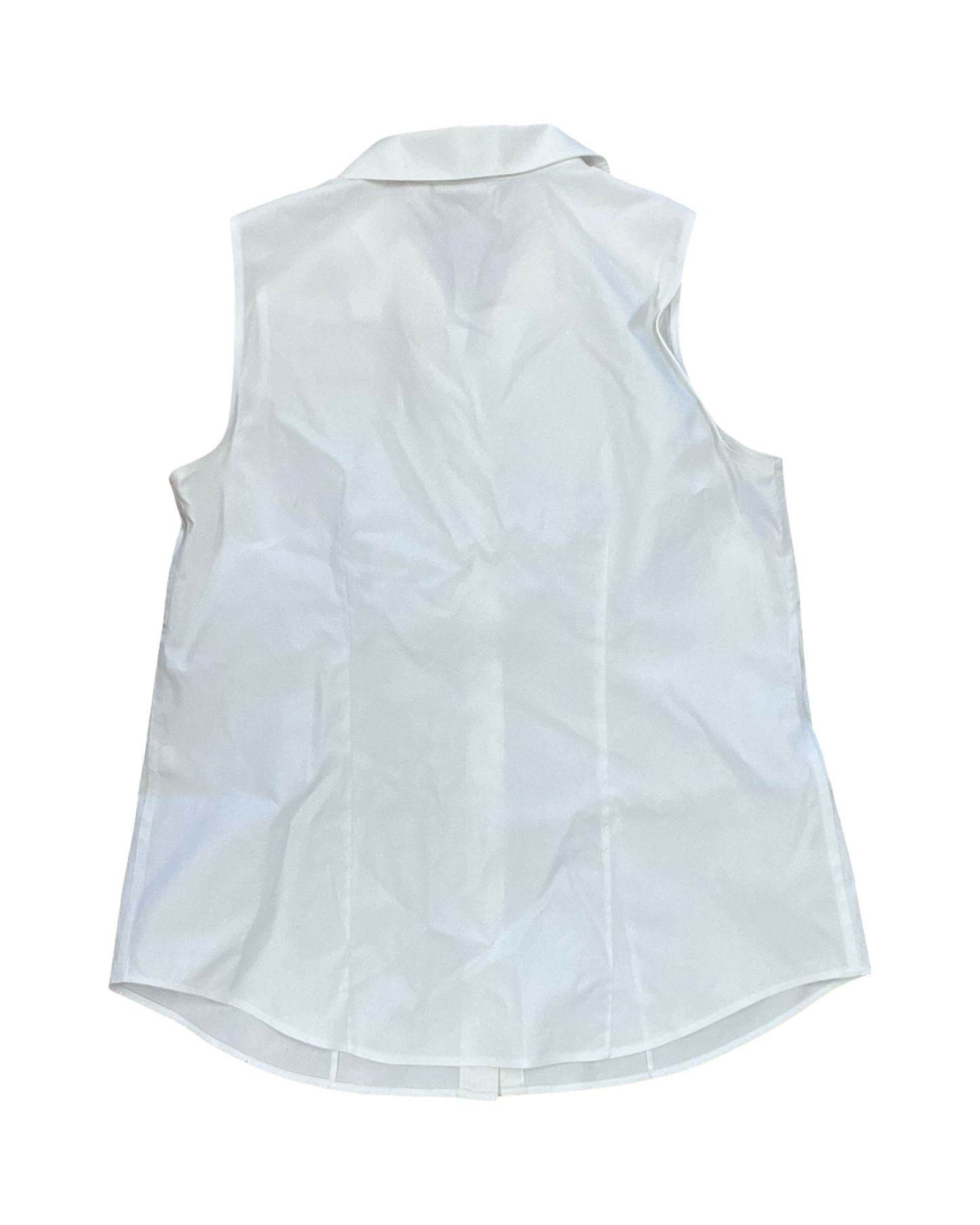 Blouse Sleeveless By Chicos In White, Size:M