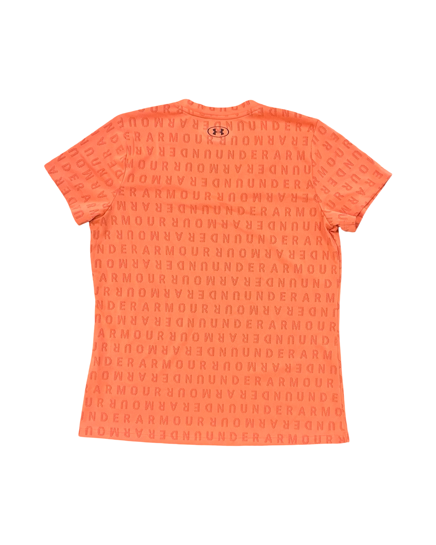 Athletic Top Ss By Under Armour In Orange, Size:L
