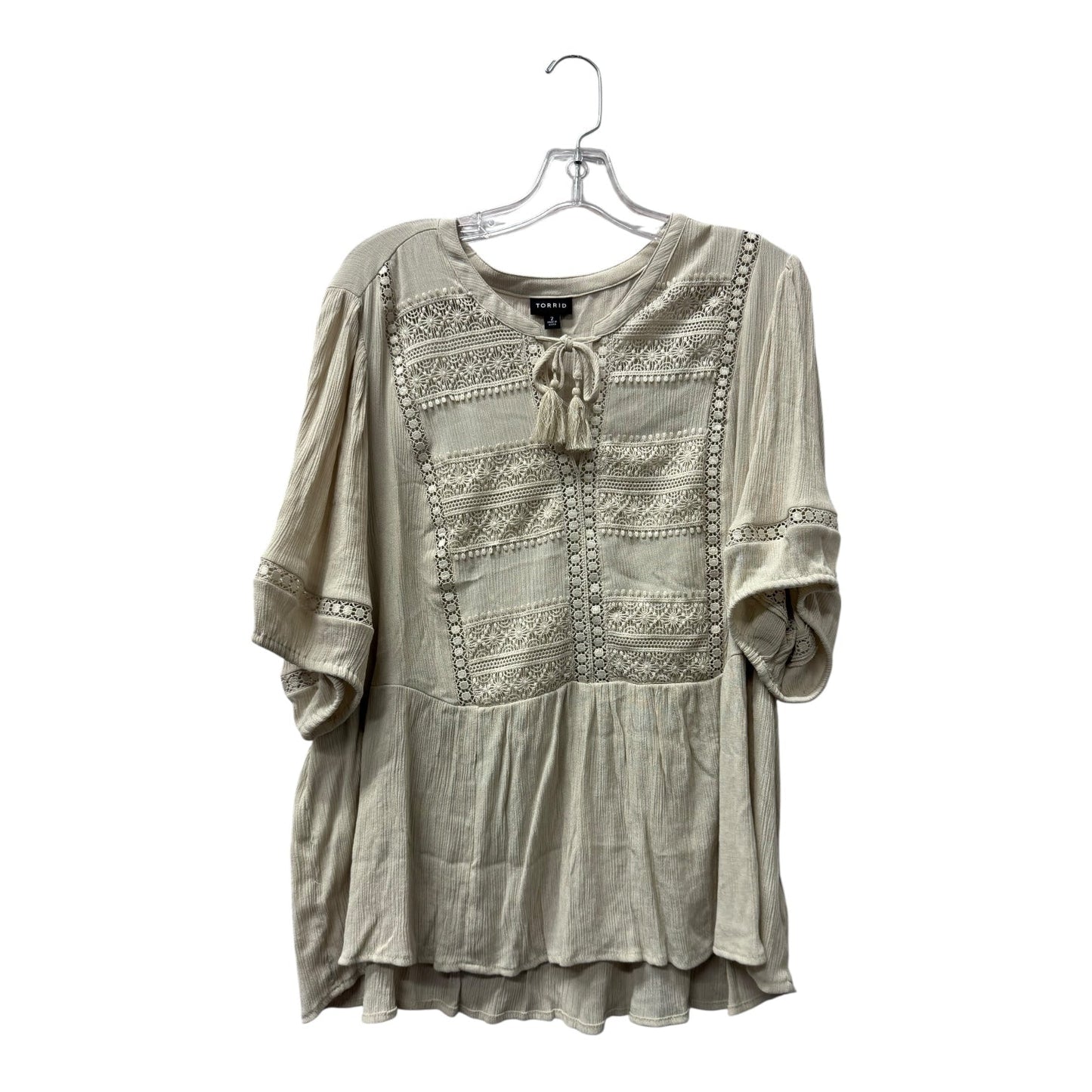 Top Ss By Torrid In Cream, Size:L