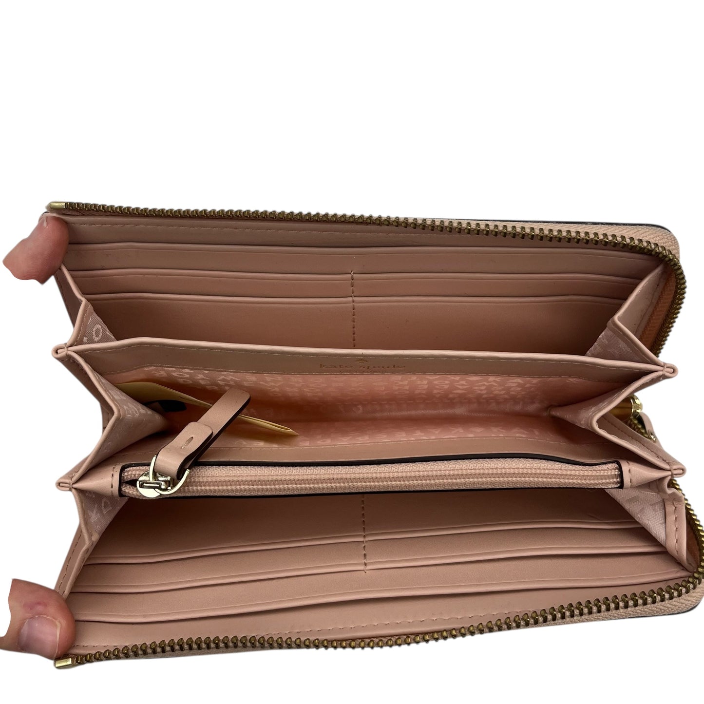 Wristlet Designer By Kate Spade In Blue & Cream, Size:Small