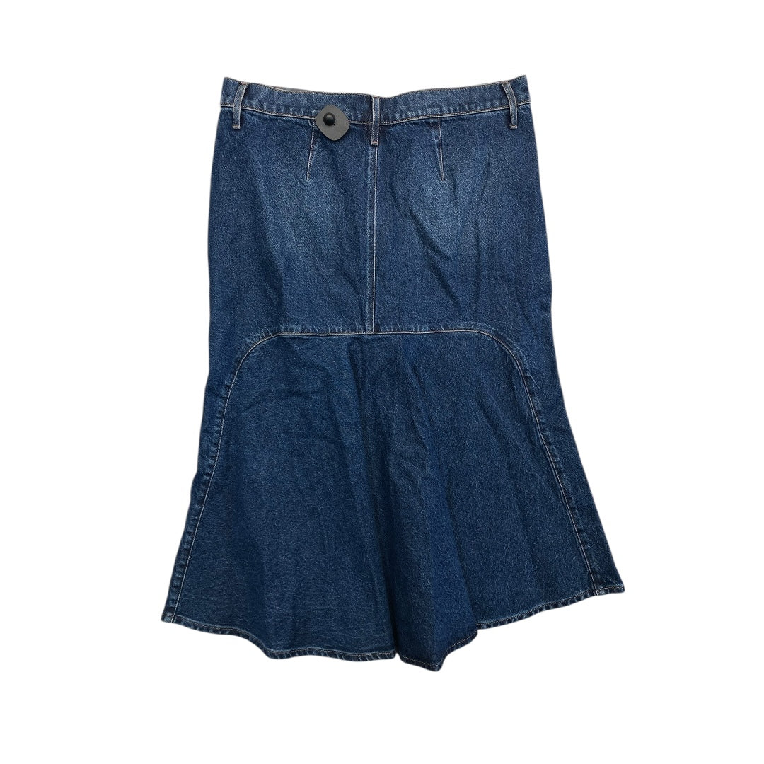 Skirt Maxi By Express In Blue Denim, Size:14