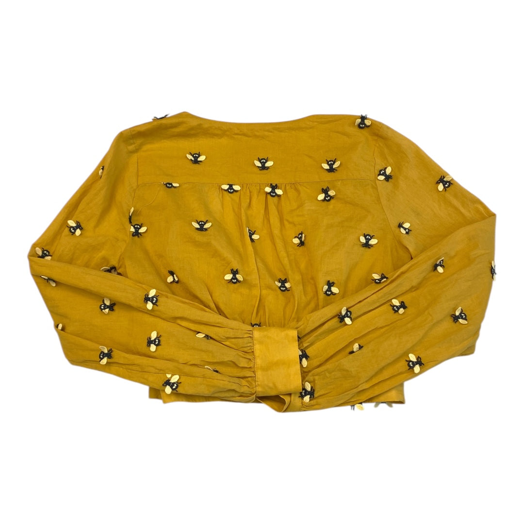 Top Ls By Maeve In Black & Gold, Size:S