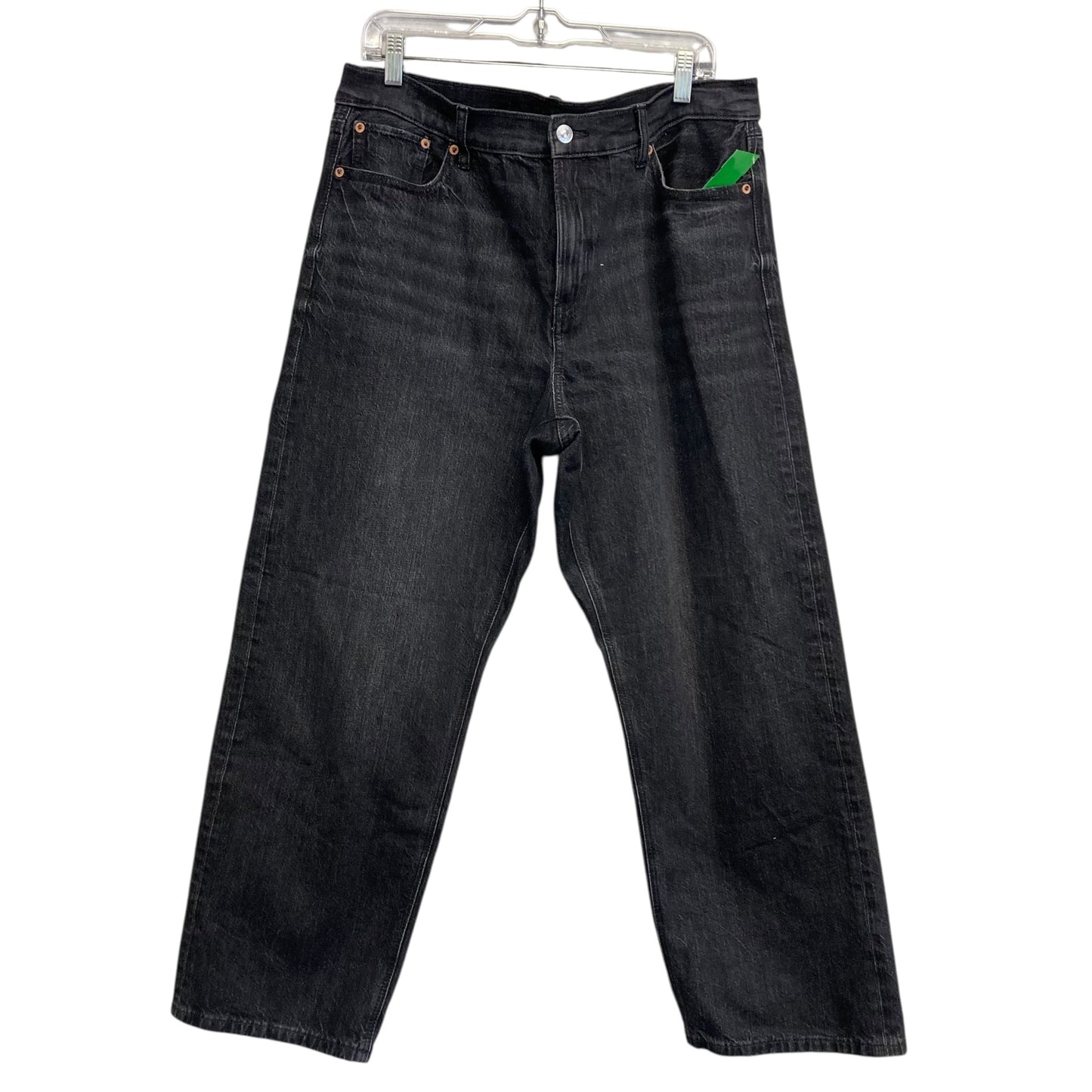 Jeans Wide Leg By American Eagle In Black, Size:10