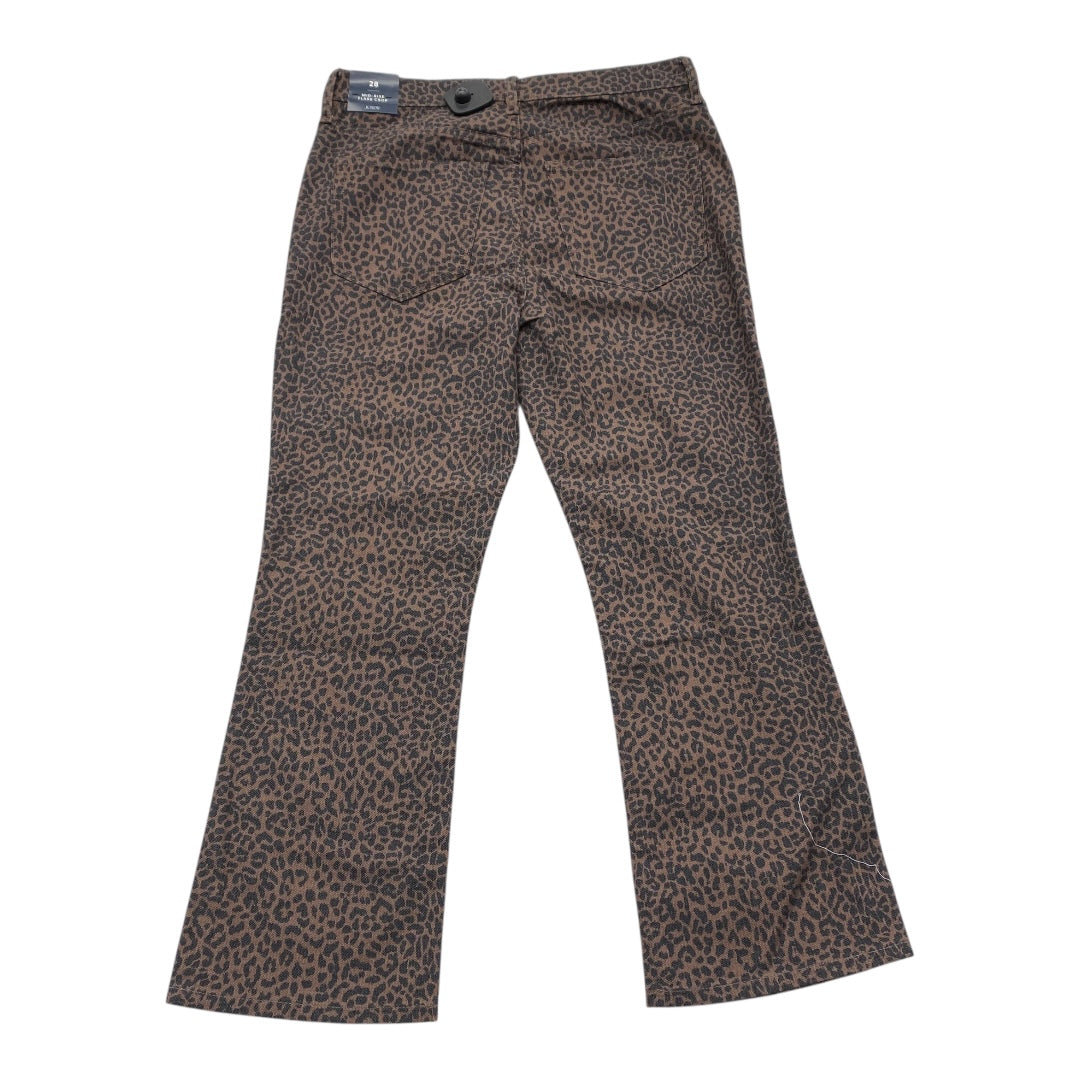 Jeans Flared By J. Crew In Animal Print, Size:6