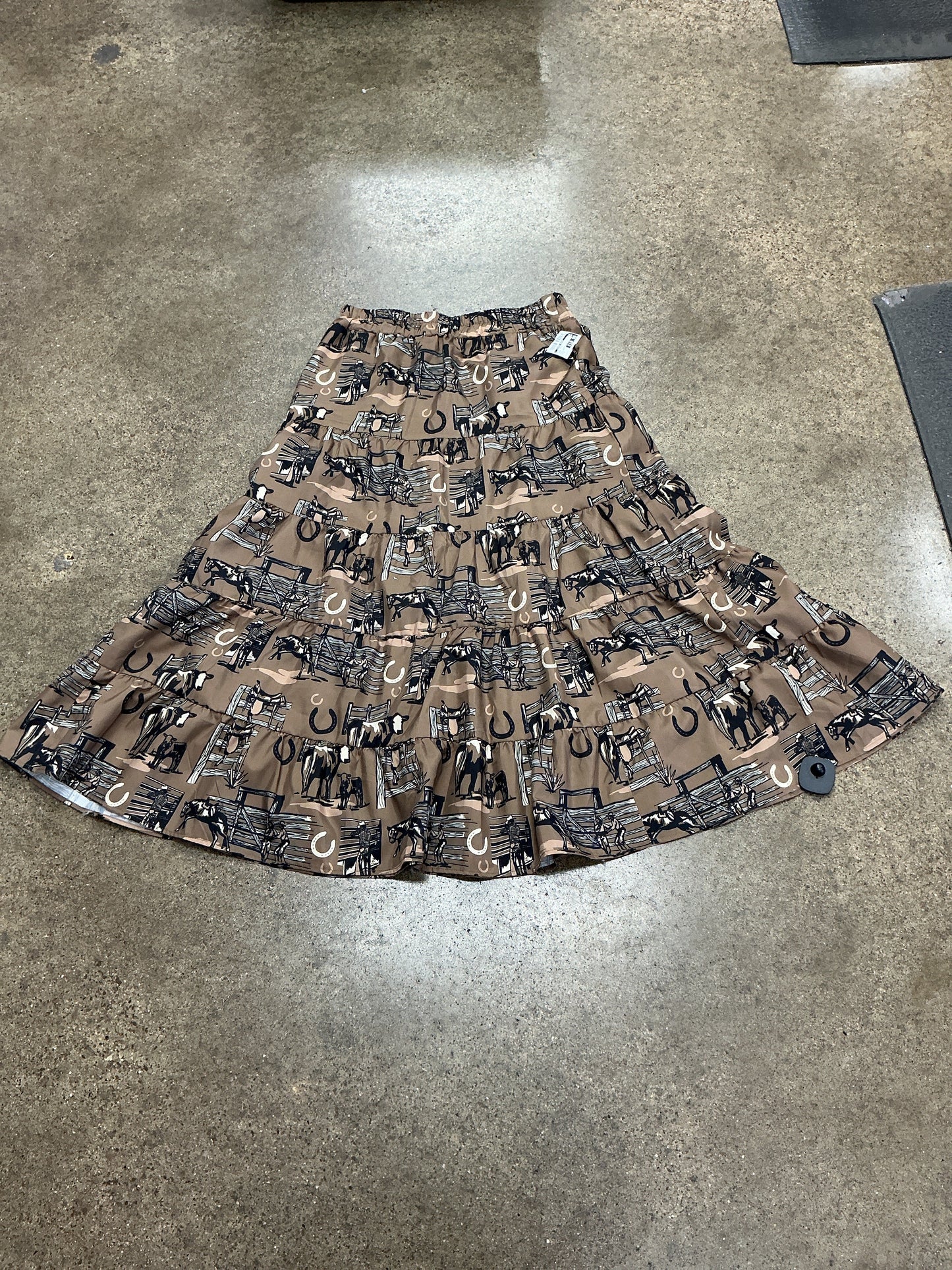 Skirt Maxi By Clothes Mentor In Brown, Size:S