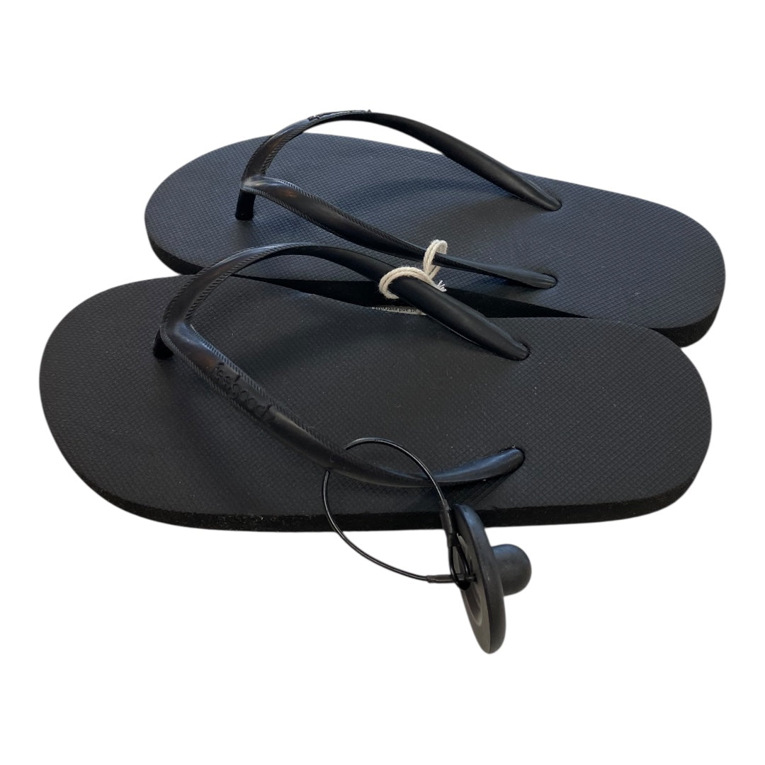 Sandals Flip Flops By Clothes Mentor In Black, Size:6