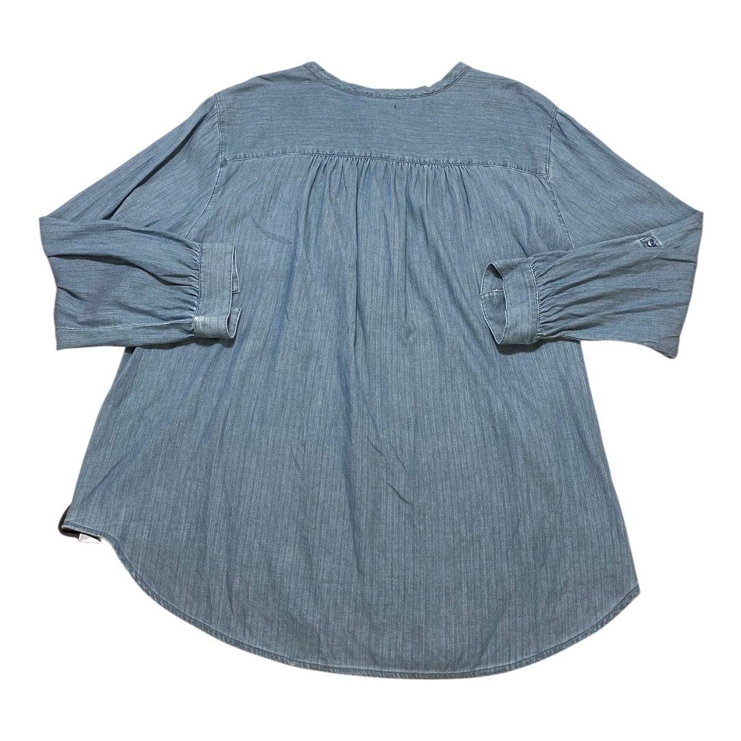 Top Ls By Not Your Daughters Jeans In Blue Denim, Size:3X