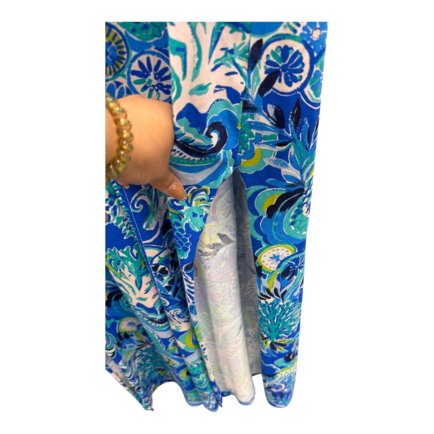 Dress Designer By Lilly Pulitzer In Blue, Size:L