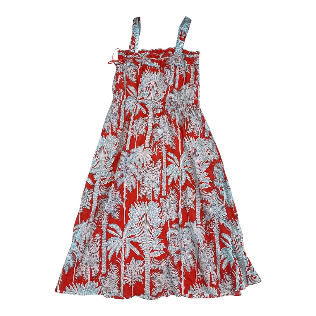 Dress Casual Maxi By Talbots In Blue & Red, Size:10