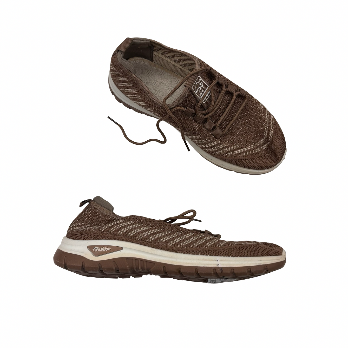 Shoes Sneakers By Clothes Mentor In Tan, Size:12.5