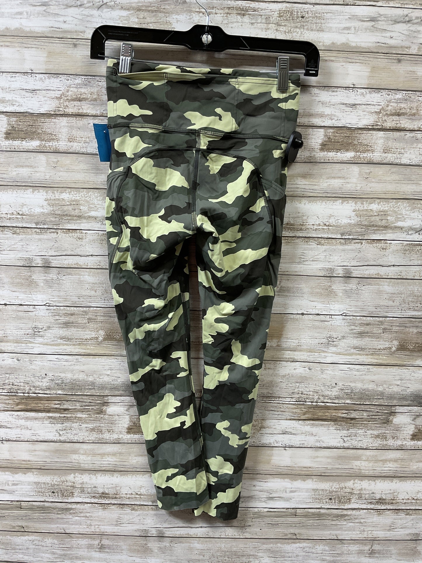 Athletic Leggings By Lululemon In Camouflage Print, Size:4