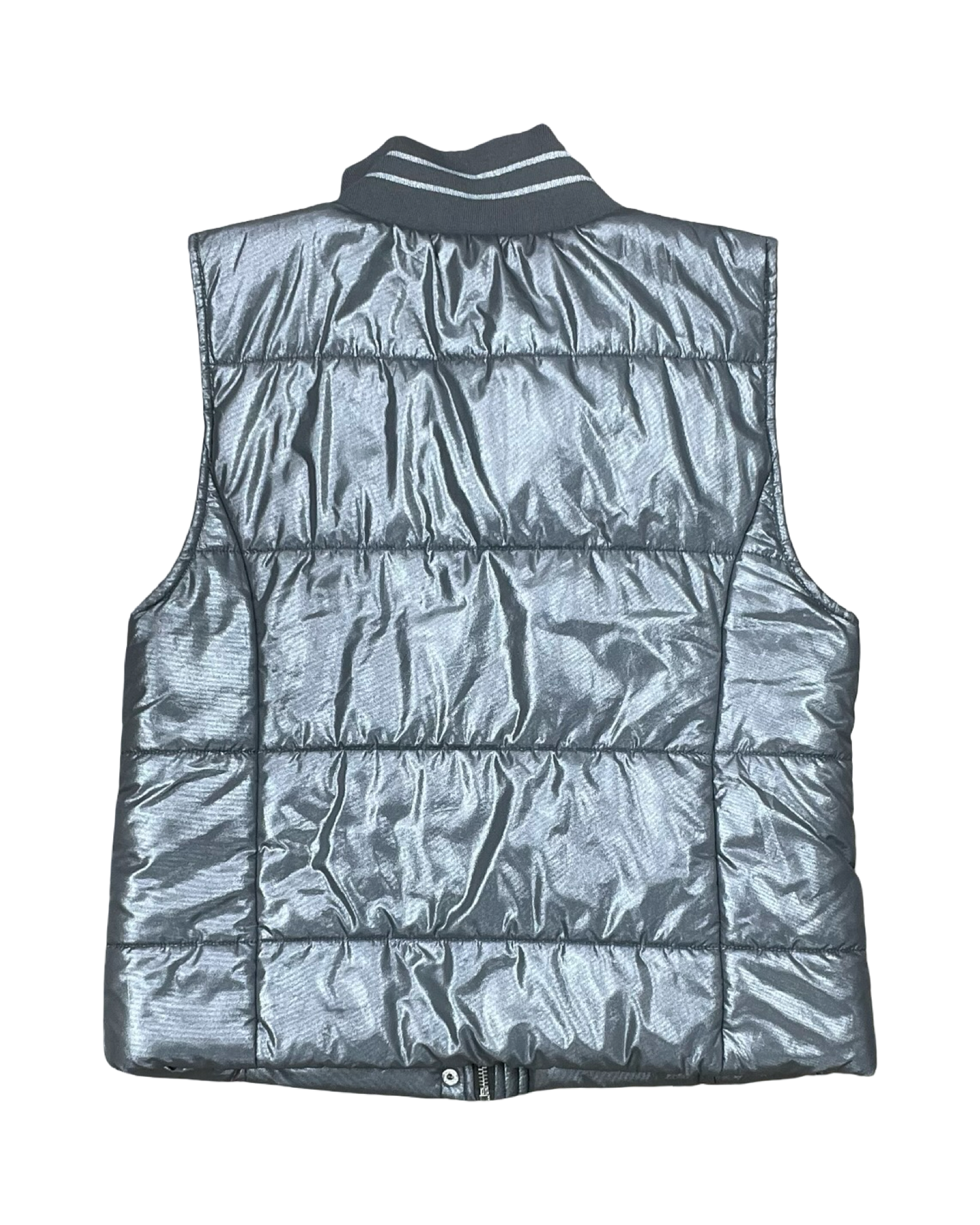 Vest Puffer & Quilted By Clothes Mentor In Grey, Size:L