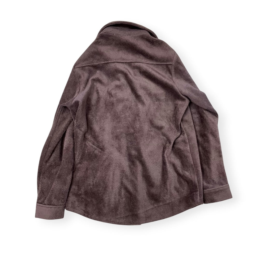 Jacket Shirt By Clothes Mentor In Brown, Size:S